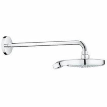 Верхний душ с душевым кронштейном GROHE Power&Soul 26172000. Фото
