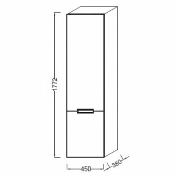 Подвесная колонна Jacob Delafon Reve EB1141D-G1C. Фото